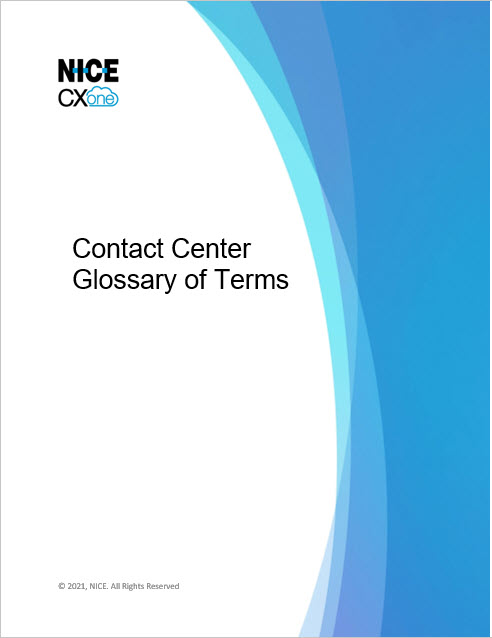 contact center glossary of terms